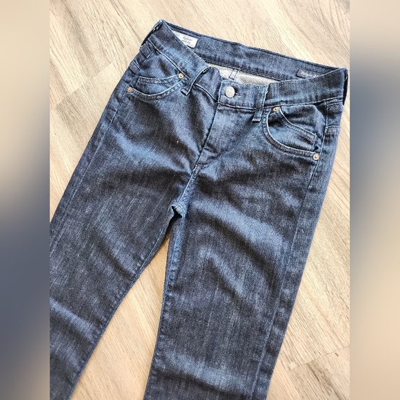 Citizens of Humanity Stretch High Rise  Wide Leg Dark Denim Jeans - Picture 5 of 11